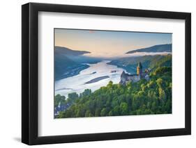 Germany, Rhineland Palatinate, Bacharach, Burg Stahleck (Stahleck Castle), River Rhine-Alan Copson-Framed Photographic Print