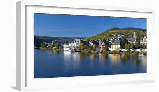Germany, Rhineland-Palatinate, Bank of Moselle River, Traben, Traben-Trarbach-Chris Seba-Framed Photographic Print