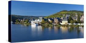 Germany, Rhineland-Palatinate, Bank of Moselle River, Traben, Traben-Trarbach-Chris Seba-Stretched Canvas