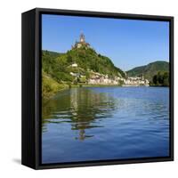 Germany, Rhineland-Palatinate, Cochem, the Moselle, Imperial Castle-Andreas Vitting-Framed Stretched Canvas