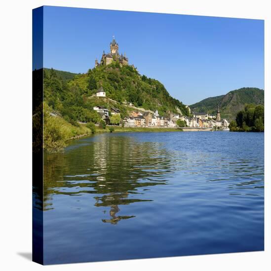 Germany, Rhineland-Palatinate, Cochem, the Moselle, Imperial Castle-Andreas Vitting-Stretched Canvas