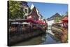 Germany, Rhineland-Palatinate, District Trier-Saarburg, Saarburg, Upper Town, River Leuk-Udo Bernhart-Stretched Canvas