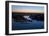 Germany, Rhineland-Palatinate, Koblenz, Deutsches Eck, Emperor Wilhelm Monument-Chris Seba-Framed Premium Photographic Print