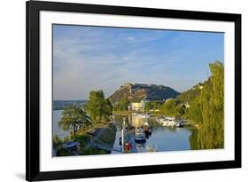 Germany, Rhineland-Palatinate, Koblenz, Ehrenbreitstein Fortress, Harbour-Chris Seba-Framed Photographic Print