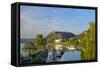 Germany, Rhineland-Palatinate, Koblenz, Ehrenbreitstein Fortress, Harbour-Chris Seba-Framed Stretched Canvas