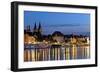 Germany, Rhineland-Palatinate, Koblenz, Historical Old Town, Moselle Shore-Chris Seba-Framed Photographic Print