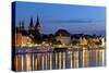 Germany, Rhineland-Palatinate, Koblenz, Historical Old Town, Moselle Shore-Chris Seba-Stretched Canvas