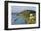 Germany, Rhineland-Palatinate, Koblenz, Rhine Shore, Ehrenbreitstein Fortress, Harbour, Freighter-Chris Seba-Framed Photographic Print