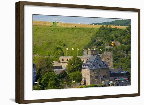 Germany, Rhineland-Palatinate, Middle Rhine Valley, Saint Goar, Rheinfels Castle-Chris Seba-Framed Photographic Print