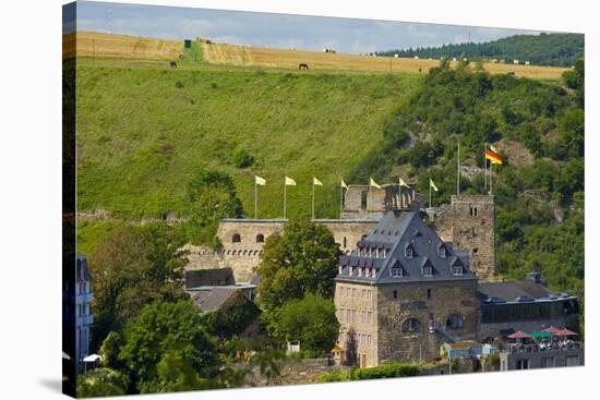 Germany, Rhineland-Palatinate, Middle Rhine Valley, Saint Goar, Rheinfels Castle-Chris Seba-Stretched Canvas