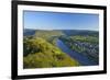 Germany, Rhineland-Palatinate, Moselle Valley, Zell Moselle Oxbow, Puenderich, Barl, Evening Sun-Chris Seba-Framed Photographic Print