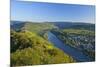 Germany, Rhineland-Palatinate, Moselle Valley, Zell Moselle Oxbow, Puenderich, Barl, Evening Sun-Chris Seba-Mounted Photographic Print