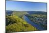 Germany, Rhineland-Palatinate, Moselle Valley, Zell Moselle Oxbow, Puenderich, Barl, Evening Sun-Chris Seba-Mounted Photographic Print