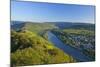 Germany, Rhineland-Palatinate, Moselle Valley, Zell Moselle Oxbow, Puenderich, Barl, Evening Sun-Chris Seba-Mounted Photographic Print