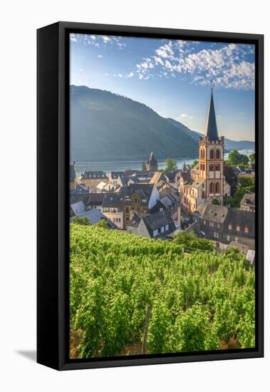 Germany, Rhineland Palatinate, River Rhine-Alan Copson-Framed Stretched Canvas