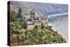 Germany, Rhineland-Palatinate, St. Goarshausen, Cat Castle-Hollice Looney-Stretched Canvas