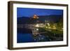 Germany, Rhineland-Palatinate, the Moselle, Cochem, Moselle Shore, Imperial Castle, Evening-Chris Seba-Framed Photographic Print