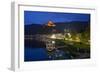 Germany, Rhineland-Palatinate, the Moselle, Cochem, Moselle Shore, Imperial Castle, Evening-Chris Seba-Framed Photographic Print