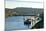 Germany, Rhineland-Palatinate, the Moselle, Grevenmacher, Sluice, Barges, Evening Light-Chris Seba-Mounted Photographic Print