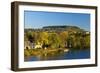 Germany, Rhineland-Palatinate, the Moselle, Konz, Saar Shore, Autumn Colours, Evening Light-Chris Seba-Framed Photographic Print