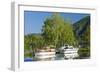 Germany, Rhineland-Palatinate, the Moselle, Niederfell, Harbour Landing Pier, Boats, Yachts-Chris Seba-Framed Photographic Print