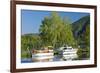 Germany, Rhineland-Palatinate, the Moselle, Niederfell, Harbour Landing Pier, Boats, Yachts-Chris Seba-Framed Photographic Print