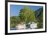 Germany, Rhineland-Palatinate, the Moselle, Niederfell, Harbour Landing Pier, Boats, Yachts-Chris Seba-Framed Photographic Print