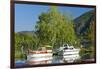 Germany, Rhineland-Palatinate, the Moselle, Niederfell, Harbour Landing Pier, Boats, Yachts-Chris Seba-Framed Photographic Print