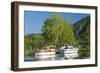 Germany, Rhineland-Palatinate, the Moselle, Niederfell, Harbour Landing Pier, Boats, Yachts-Chris Seba-Framed Premium Photographic Print