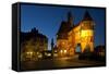 Germany, Rhineland-Palatinate, the Moselle, Traben-Trarbach, Bridge Gate-Chris Seba-Framed Stretched Canvas