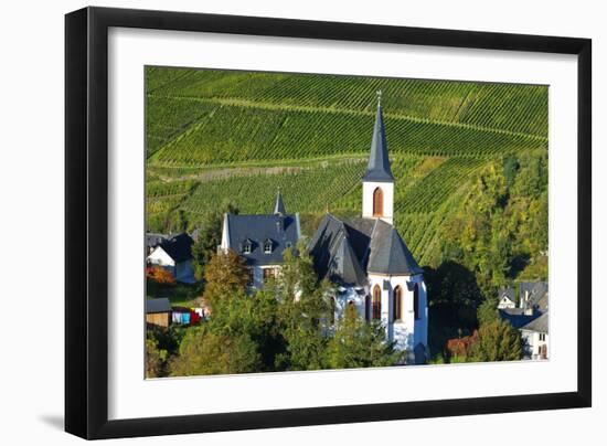 Germany, Rhineland-Palatinate, the Moselle, Traben-Trarbach, Catholic Parish Church St. Nicholas-Chris Seba-Framed Photographic Print