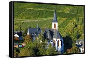 Germany, Rhineland-Palatinate, the Moselle, Traben-Trarbach, Catholic Parish Church St. Nicholas-Chris Seba-Framed Stretched Canvas