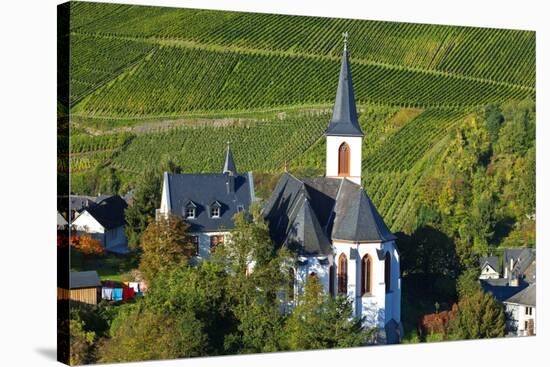 Germany, Rhineland-Palatinate, the Moselle, Traben-Trarbach, Catholic Parish Church St. Nicholas-Chris Seba-Stretched Canvas