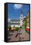 Germany, Rhineland-Palatinate, the Rhine, Boppard, Market Square, Saint Severus Church-Chris Seba-Framed Stretched Canvas