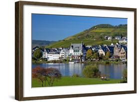 Germany, Rhineland-Palatinate, Traben-Trarbach, Moselle Shore, Vineyard-Chris Seba-Framed Photographic Print