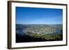 Germany, Rhineland-Palatinate, Traben-Trarbach, Moselle Valley, Overview, Moselle Loop-Chris Seba-Framed Photographic Print