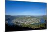 Germany, Rhineland-Palatinate, Traben-Trarbach, Moselle Valley, Overview, Moselle Loop-Chris Seba-Mounted Photographic Print