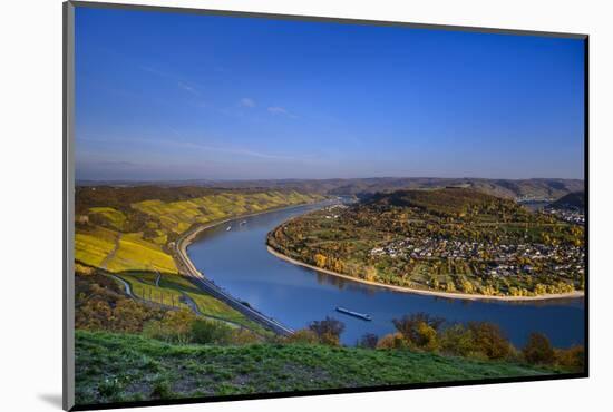 Germany, Rhineland-Palatinate, Upper Middle Rhine Valley, Boppard, Rhine Loop West Part-Udo Siebig-Mounted Photographic Print