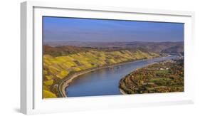 Germany, Rhineland-Palatinate, Upper Middle Rhine Valley, Boppard, Rhine Loop West Part-Udo Siebig-Framed Photographic Print