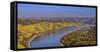 Germany, Rhineland-Palatinate, Upper Middle Rhine Valley, Boppard, Rhine Loop West Part-Udo Siebig-Framed Stretched Canvas