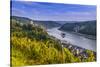 Germany, Rhineland-Palatinate, Upper Middle Rhine Valley, Kaub, Rhine Valley-Udo Siebig-Stretched Canvas