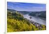 Germany, Rhineland-Palatinate, Upper Middle Rhine Valley, Kaub, Rhine Valley-Udo Siebig-Framed Photographic Print