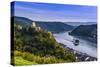 Germany, Rhineland-Palatinate, Upper Middle Rhine Valley, Kaub, Rhine Valley-Udo Siebig-Stretched Canvas
