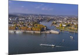 Germany, Rhineland-Palatinate, Upper Middle Rhine Valley, Koblenz, Cityscape-Udo Siebig-Mounted Premium Photographic Print