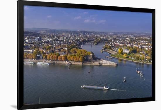 Germany, Rhineland-Palatinate, Upper Middle Rhine Valley, Koblenz, Cityscape-Udo Siebig-Framed Photographic Print