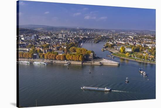 Germany, Rhineland-Palatinate, Upper Middle Rhine Valley, Koblenz, Cityscape-Udo Siebig-Stretched Canvas