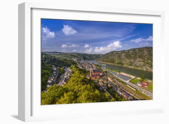 Germany, Rhineland-Palatinate, Upper Middle Rhine Valley, Oberwesel, Rhine Valley-Udo Siebig-Framed Photographic Print