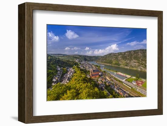 Germany, Rhineland-Palatinate, Upper Middle Rhine Valley, Oberwesel, Rhine Valley-Udo Siebig-Framed Photographic Print