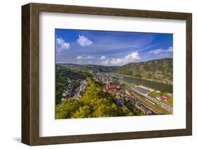 Germany, Rhineland-Palatinate, Upper Middle Rhine Valley, Oberwesel, Rhine Valley-Udo Siebig-Framed Photographic Print