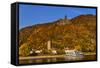 Germany, Rhineland-Palatinate, Upper Middle Rhine Valley, Sankt Goarshausen, District Wellmich-Udo Siebig-Framed Stretched Canvas